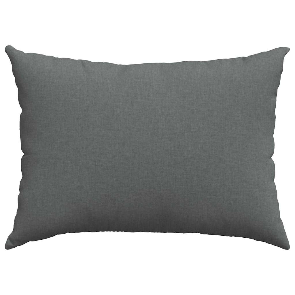Sofa Pillows 2 pcs Dark Grey 70 x 50 cm Fabric